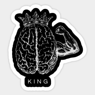 King - Brain Bulk Gym Sticker